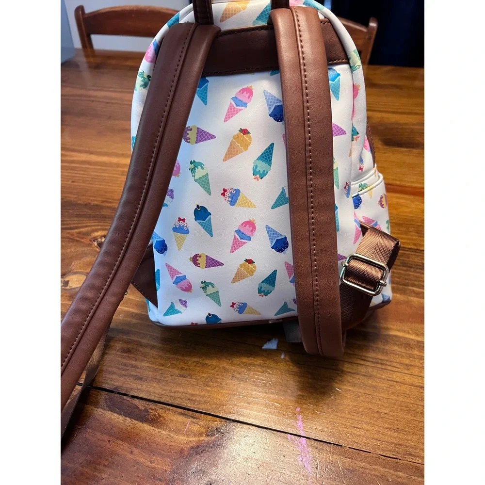 Loungefly Disney Princess Ice Cream Cones Mini Backpack WDBK1035 Preown See Pics